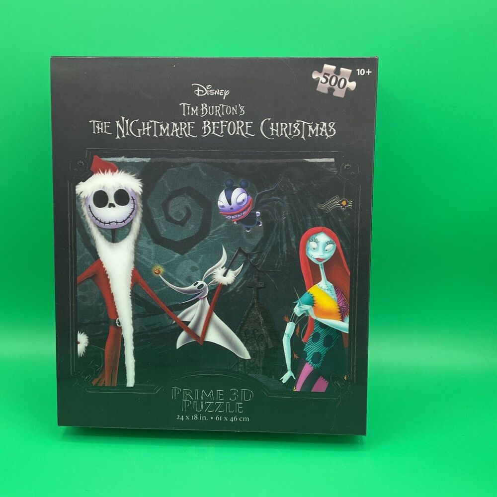 Disney The Nightmare Before Christmas Prime 3D Puzzle, 500pc, 24"x18", BRAND NEW